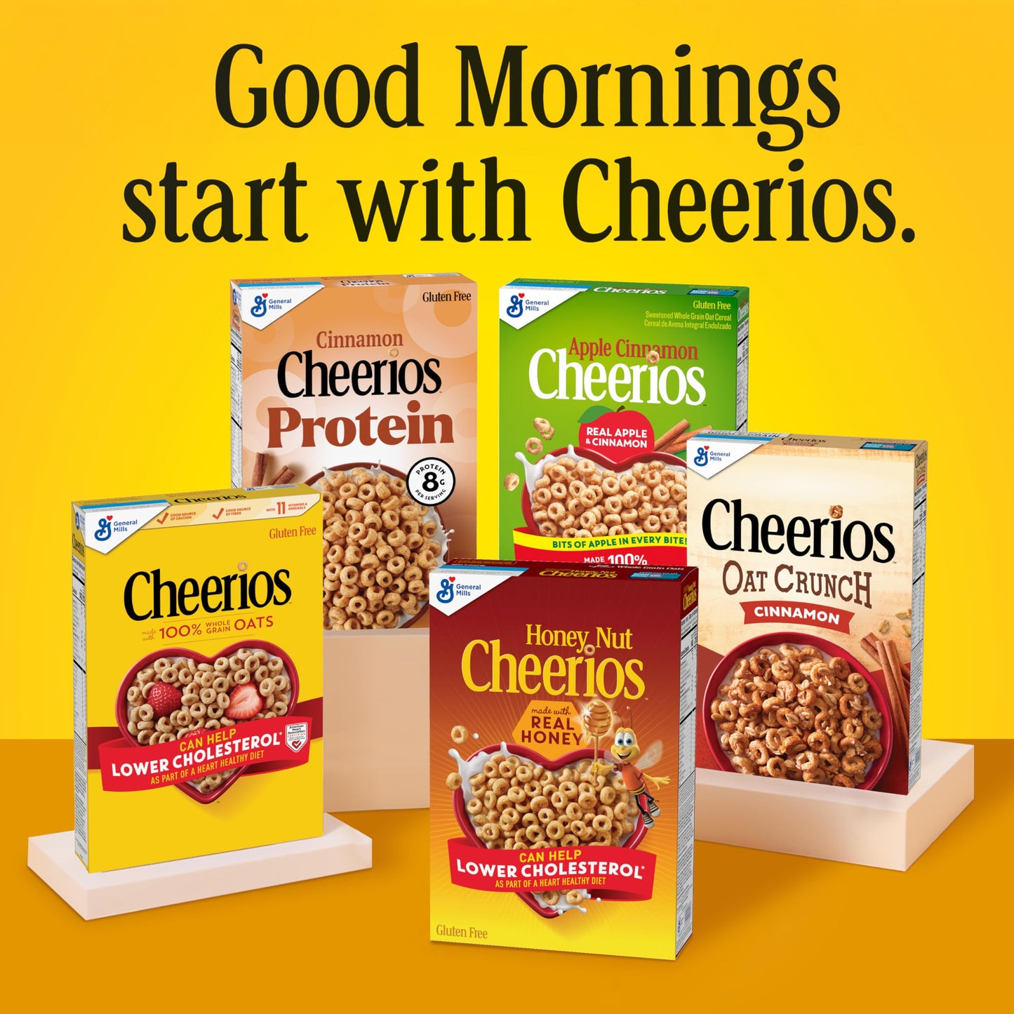Apple Cinnamon Cheerios, Heart Healthy Gluten Free Breakfast Cereal, Made with Whole Grain Oats, 11 oz