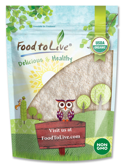 Food to Live Organic Fava Bean Flour, 1.5 Pounds - Non-GMO, Finely Ground, Pure, Raw, Vegan, Bulk. Good Source of Protein & Fibe