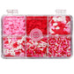 Valentines Sprinkles, 6 Mix Red Pink Heart Sprinkles, 6.53oz Sprinkles for Cake Decorating, Heart Sprinkles Edible for Baking, I