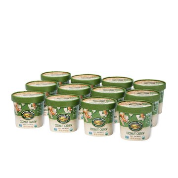 Nature'S Path Organic Toasted Coconut Cashew Instant Oatmeal Cup, Non-Gmo, 7G Plant Based Protein, With Omega-3 Rich Chia Seeds,