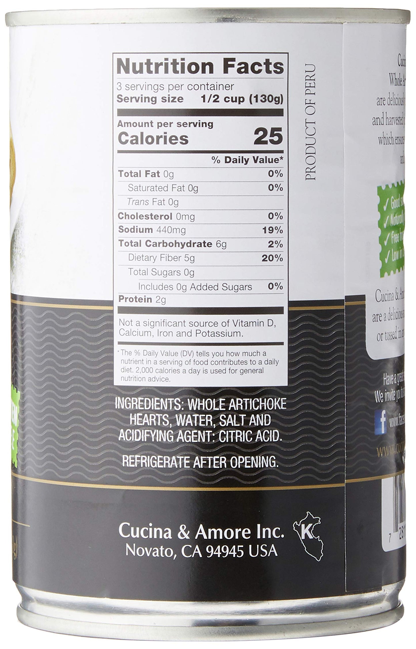 Cucina & Amore - Artichokes Whole In Brine - Case Of 6 - 14.5 Oz