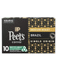 Peets Coffee Brazil Minas Naturais K-Cup Pods, Medium Roast, 10 Count, for Keurig Brewers