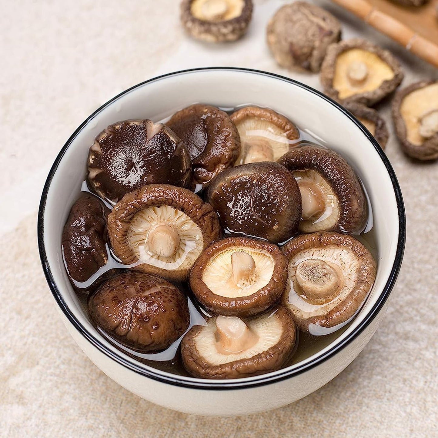 Vigorous Mountains Dried Shiitake Mushrooms For Cooking, 2-3Cm Dehydrated Mushrooms, Dry Fresh Vegan No Fumigation Sulfur (1.5Oz)