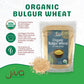 Jiva Organic Bulgur Wheat Fine #1 2 Lb - Non-Gmo, Grown In Usa, 100% Natural Wheat Berries, Resealable Bag