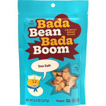 Bada Bean Bada Boom - Plant-Based Protein, Gluten Free, Vegan, Crunchy Roasted Broad (Fava) Bean Snacks, 100 Calories Per Servin
