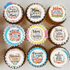 Ephlyn 54Pcs Edible Happy Mother's Day Cupcake Toppers Home is Where Mom is Cake Drink Topper Picks Flowers Cake Decoration for 