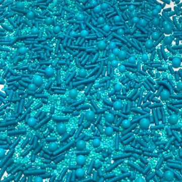 Cool Mom Sprinkles Turquoise Sprinkles (4 Oz.) - Tropical Beach Summer Themed Sprinkles For Decorating Ocean Cakes, Cupcakes, Co