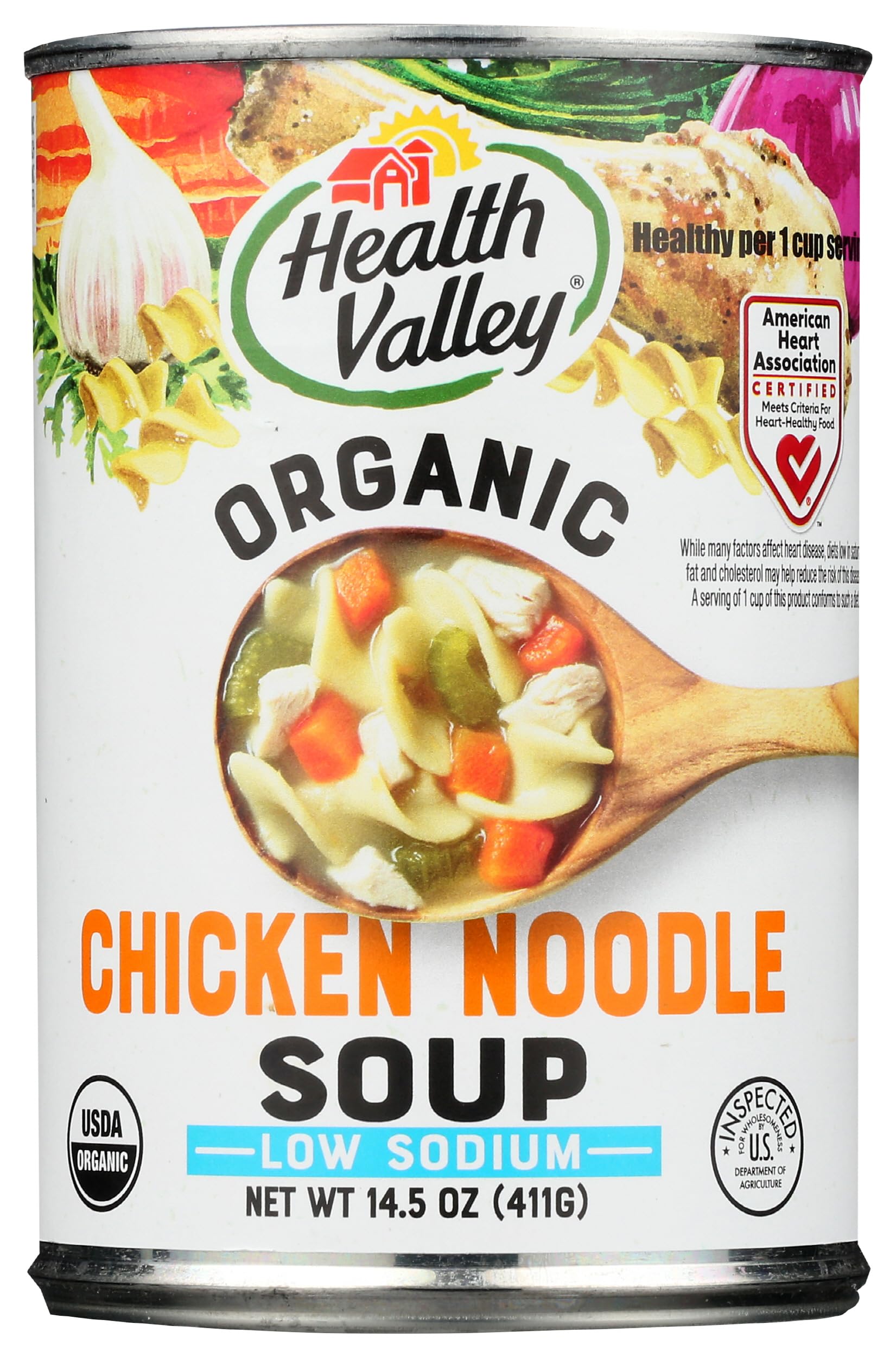 Health Valley Organic Chicken Noodle Soup, No Salt, 14.5 oz