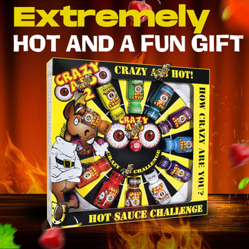 ASS KICKIN Crazy Hot Sauce Gift Set - Gourmet Challenge Dice Game - 1 Count