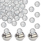 Rsstarxi 48 Pack Edible Sports Ball Cupcake Toppers - Volleyball Design, 1.3 inches, Rice Paper for Kids Birthday Party Decorations