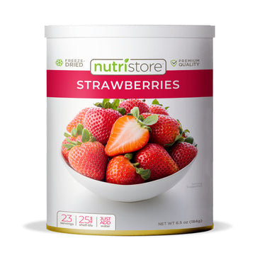 Nutristore Freeze Dried Strawberries | 100% Natural, Healthy Fruit Snacks Bulk | Premium Quality & Crispy Fresh Taste | Emergenc