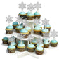 24 Pcs Snowflake Cupcake Toppers Glitter Frozen Snowflake Cupcake Picks Winter Wonderland Cake Decorations For Winter Frozen The
