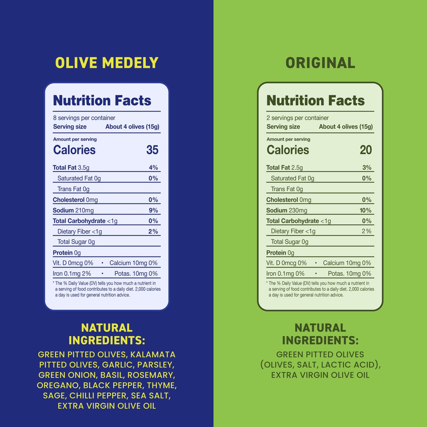Freestyle Snacks Olive Snack Packs - Fresh Pitted Green & Kalamata Olives, 5 Flavors, Jumbo-Sized, Grown In Greece, All Natural,