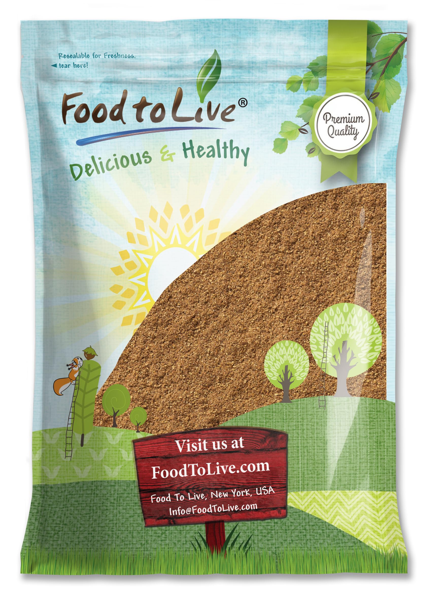 Food to Live Organic Coriander Powder, 6 Pounds - Freshly Ground, Pure, Natural Spice for Cooking, Baking and Seasoning, Non-GMO