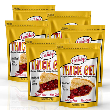 Cornabys Thick Gel 1 Lb. (Pack Of 6) | Top-Grade Waxy Maize Starch  2X More Thickening | Gluten-Free  Non-Gmo  Natural Food Thickener For Thickening Soups  Sauces  Gravies  Cooked Pudding  And More!
