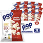 Poptime Kettle Cooked Popcorn - Honey BBQ, 7oz Bags (Pack of 12), Non-GMO, Gluten Free, Dairy Free, Kosher, Whole Grain, Low Cho