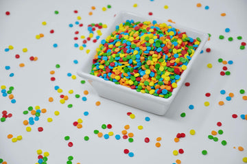 Edible Confetti Sprinkles, Primary Color Sequins, 8 Ounces, For Cake and Cookie Decoration