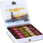 Cerez Pazari Turkish Delight With Mix Of 4 Flavours And Pistachio, Hazelnut And Walnut Assorted Gourmet Lokum (Loukoumi) In Eleg