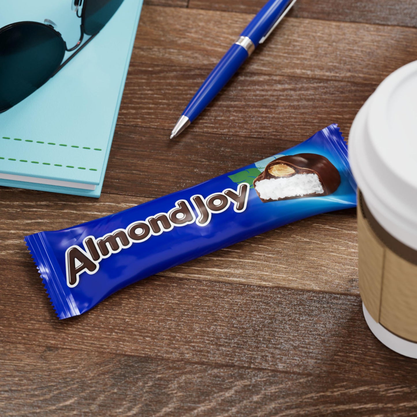 Almond Joy Coconut and Almond Chocolate Candy Bars, 1.61 oz (36 Count), Multi, Model AD1505