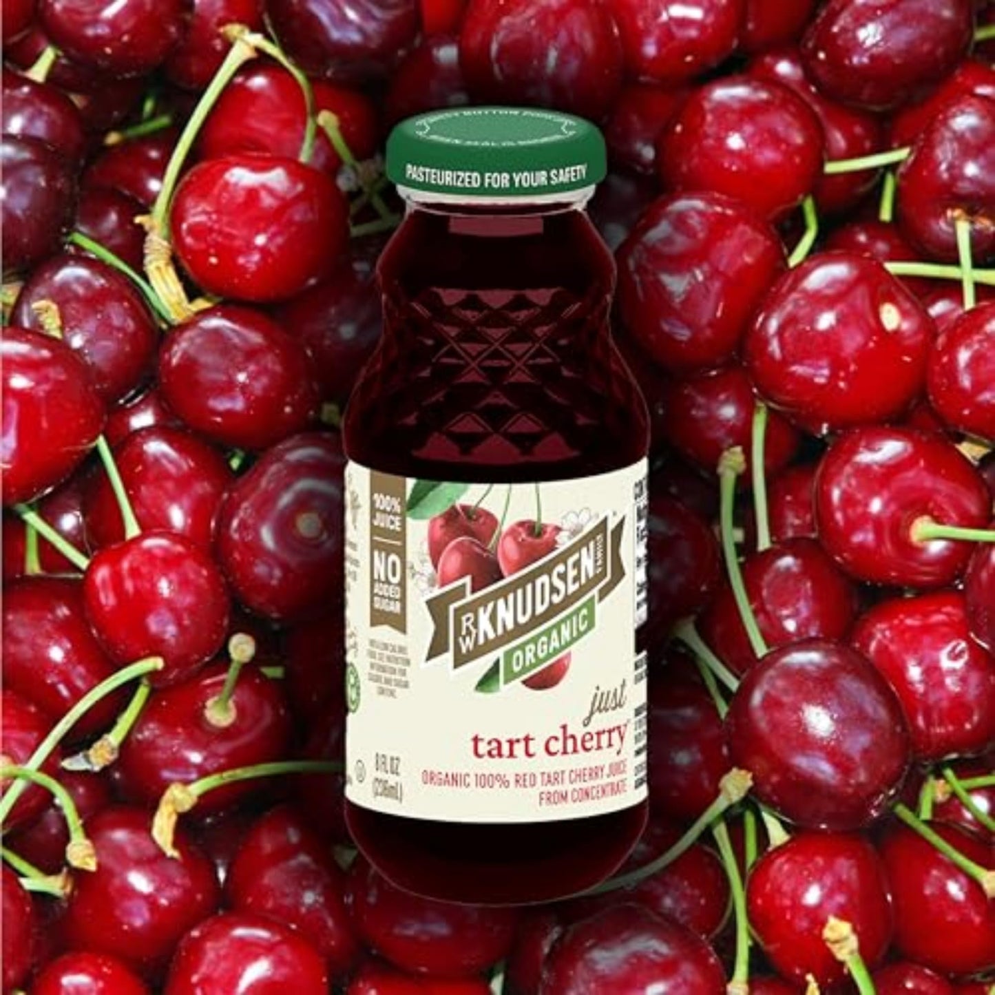 R.W. Knudsen Organic Tart Cherry Juice, 8 Fl Oz (12 Pack)