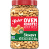 Fisher Whole Cashews, Oven Roasted, Sea Salt, 24 Ounces, Gluten Free, Vegan Protein, Snack