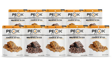 Peak Refuel Dessert Bites | Peanut Butter Chocolate Chip Cookies | Fudge Brownies | Freeze Dried Backpacking And Camping Food | 