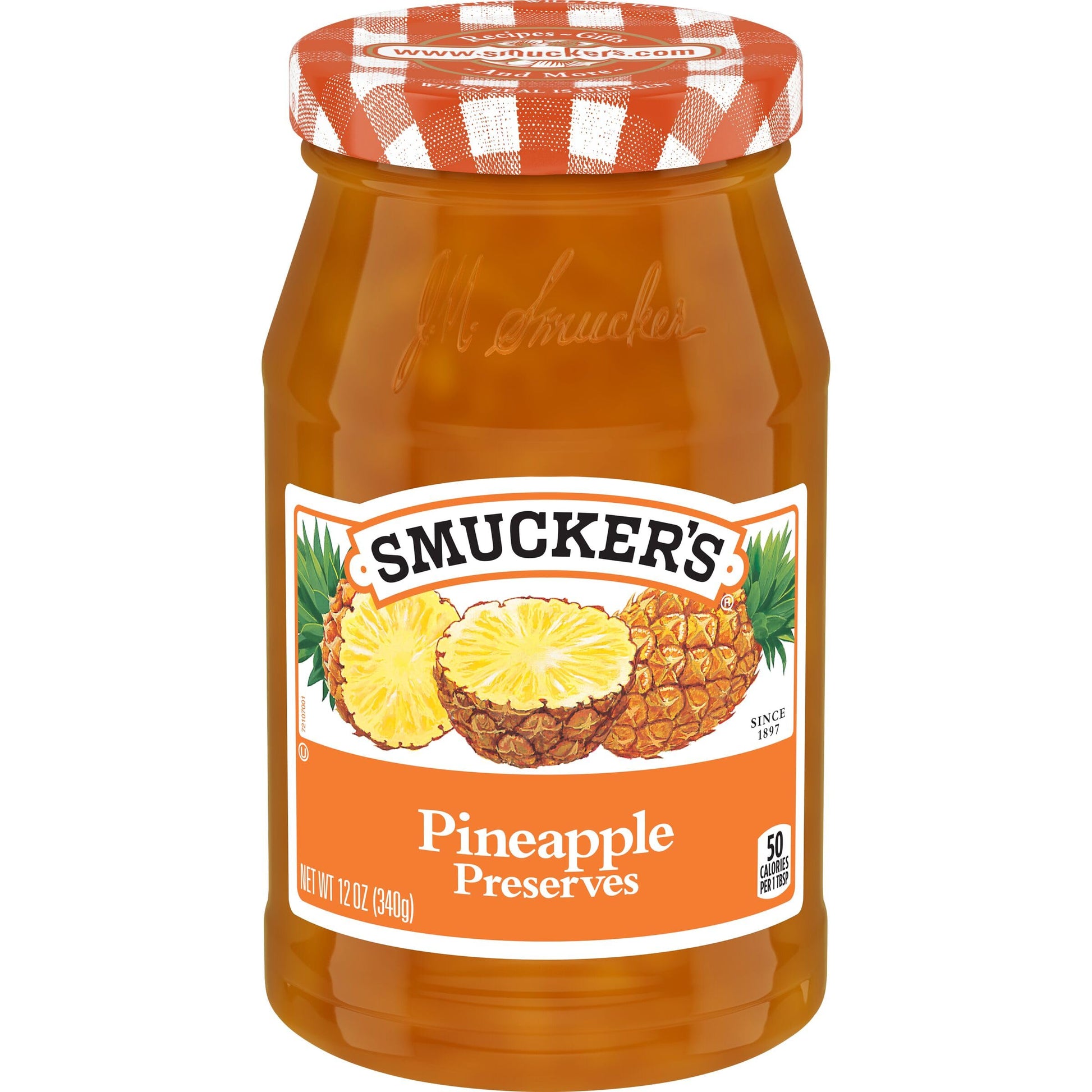 Smuckers Pineapple Preserves, 12 Ounce (Pack of 6), Yellow