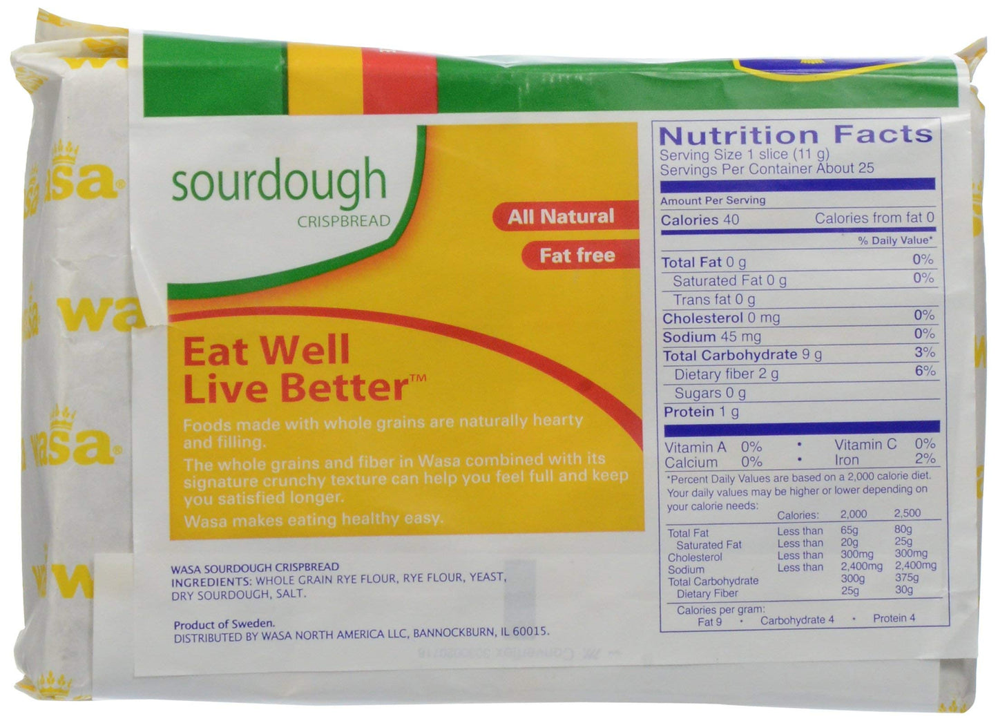 WASA Sourdough Rye Crispbread, 9.7 OZ