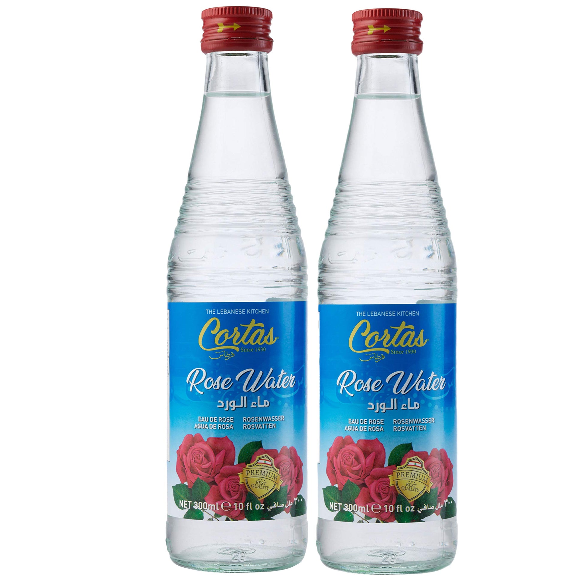 Cortas Premium Rose Water 10 Oz - Pack 2