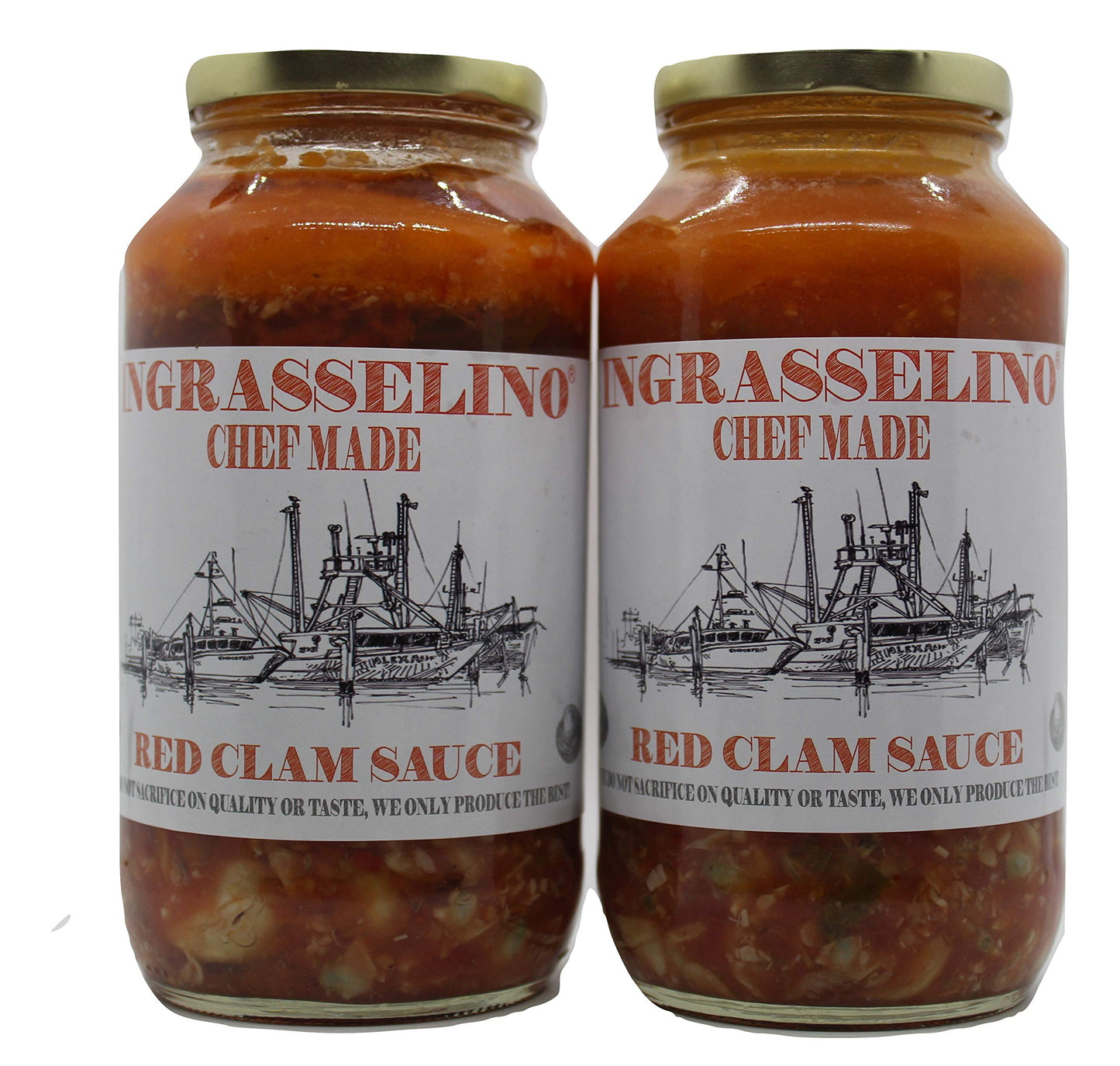 INGRASSELINO Red Clam Sauce (24 oz) 2 pack
