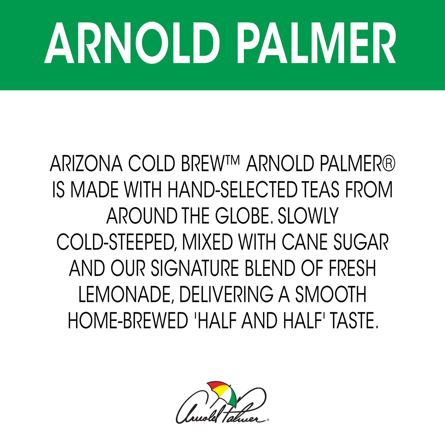 AriZona Arnold Palmer Premium Cold Brew Iced Tea & Lemonade, 16 Fl Oz, Pack of 12 - Refreshing Cane Sugar Beverage