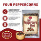 Denver Spice Four Peppercorn Rainbow Blend, Non-GMO, Whole Black, Green, White & Pink Peppercorns, 8 Oz Resealable Bag