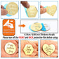 AiQi Bakes Happy Mothers Day Cupcake Toppers, 24 Pieces, Gold Mirror Acrylic, Circle Hexagon Heart Shapes, Model AQHMD-X24