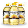 Helixenos High Oleic Sunflower Oil - Refined  Deodorized & Winterized  Non-Gmo  Gluten-Free  Heart-Healthy Cooking Oil For Frying  Baking  Salad Dressing & Skincare (169 Fl Oz X3)