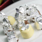 Barnabas Blattgold Genuine Edible Silver Flakes, 350Mg/Jar, Edible Silver Leaf For Cake Decorations, For Baking, For Drinks And