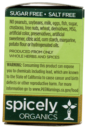 Spicely Organic Fennel Seeds 0.3 Oz Certified Gluten Free