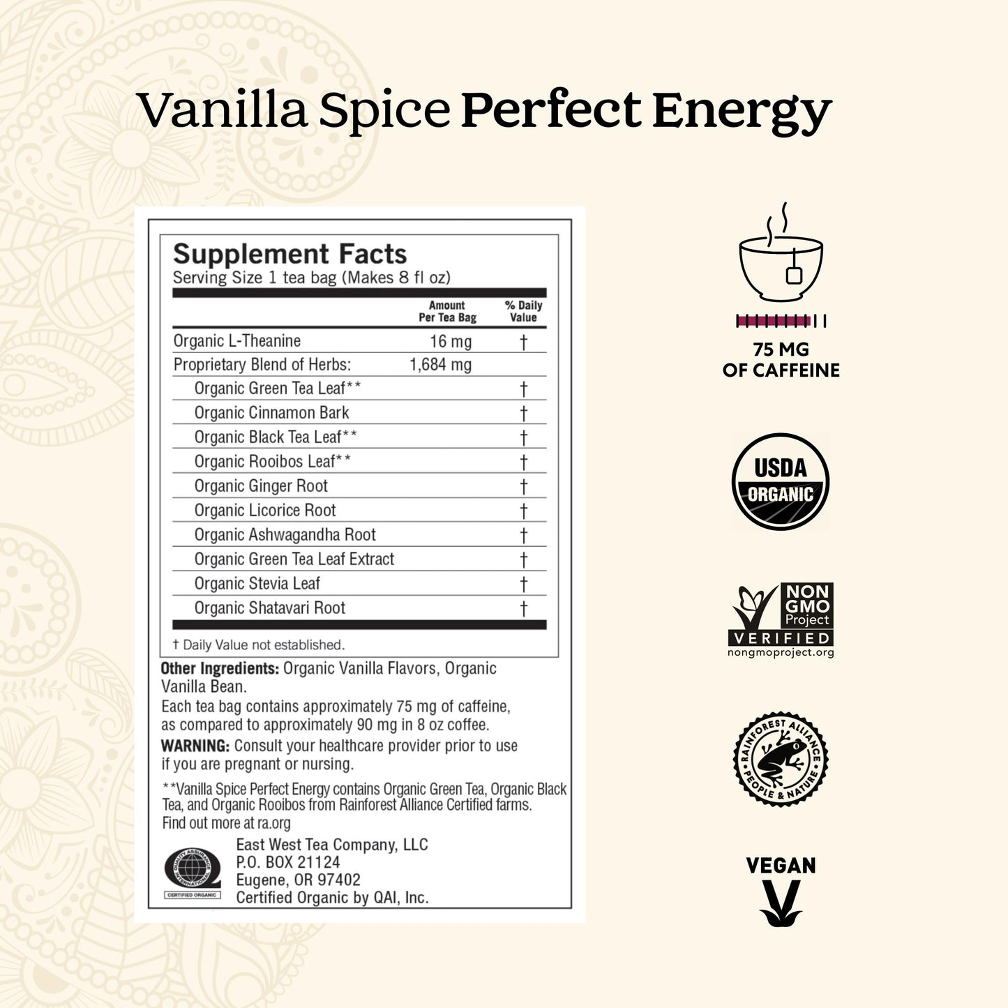 Yogi Tea Energy Variety 3 Pack-Organic Sampler-Includes Bright Peach Positive Energy, Sweet Tangerine Positive Energy & Vanilla