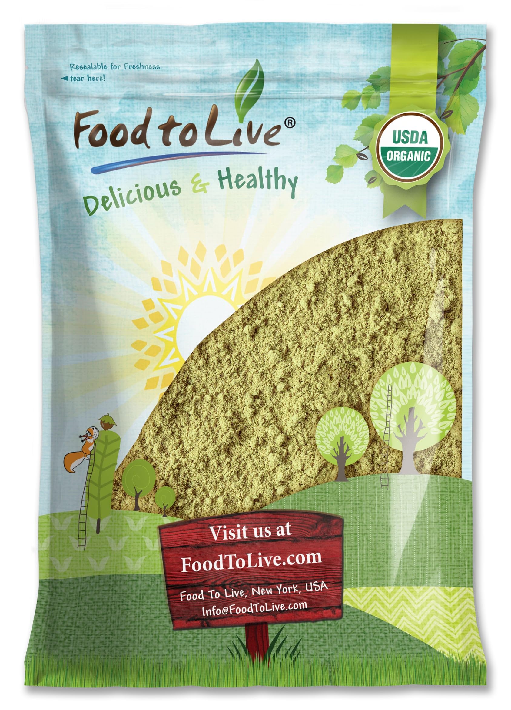 Food to Live - Organic Fennel Seed Powder, 5 Pounds - Aromatic & Versatile Flavor. Pure & Non-GMO. Rich in Vitamins & Fiber. Gro