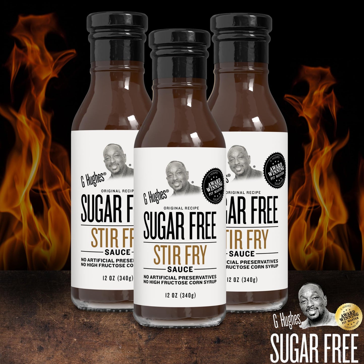 G Hughes Sugar Free Stir Fry Sauce - G Hughes Sugar Free Sauces, Stir Fry Sauces, Keto Stir Fry Sauce, Gluten Free Stir-Fry Sauc