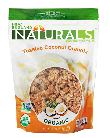 New England Naturals Organic Toasted Coconut Granola 11 Ounce