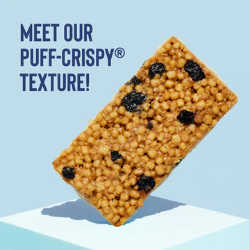 Mezcla Puff-Crispy Protein Bar, Maple Blueberry, Vegan, Gluten Free, Plant Protein Energy Bar
