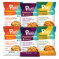 P-Nuff Crunch Peanut Puffs Savory Variety Pack, 20g Vegan Protein, Keto, Gluten Free, 4oz Bag, 6-Pack