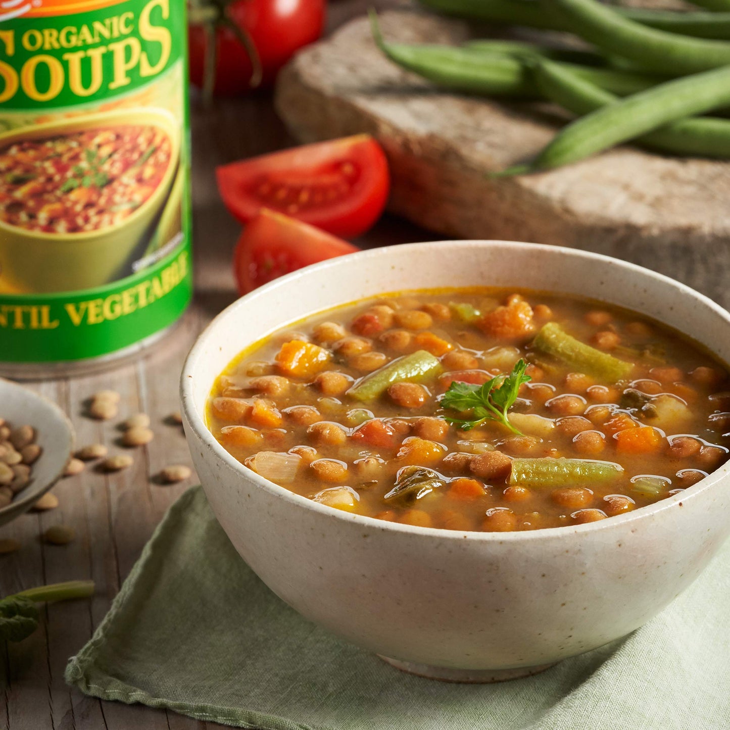 Amy'S Organic Lentil Vegetable Soup, Light In Sodium 14.5 Oz.