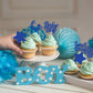 Gyufise 24Pcs Baby Shower Boy Cupcake Toppers Glitter Star Moon Sweet Baby Boy Cupcake Picks Baby Shower Boys Birthday Party Cak