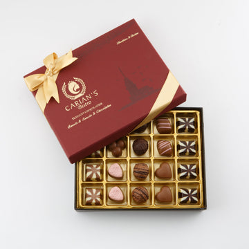Carians Chocolate Gift Box, Box Of Candy, Assorted Luxury Premium Gourmet Chocolate Gift Basket, Dark, Milk, White Chocolates &