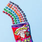 Warheads Cubes - Sour Sweet & Fruity Chewy Candy - Orange, Watermelon, Blue Raspberry, Black Cherry, Strawberry & Green Apple Fl