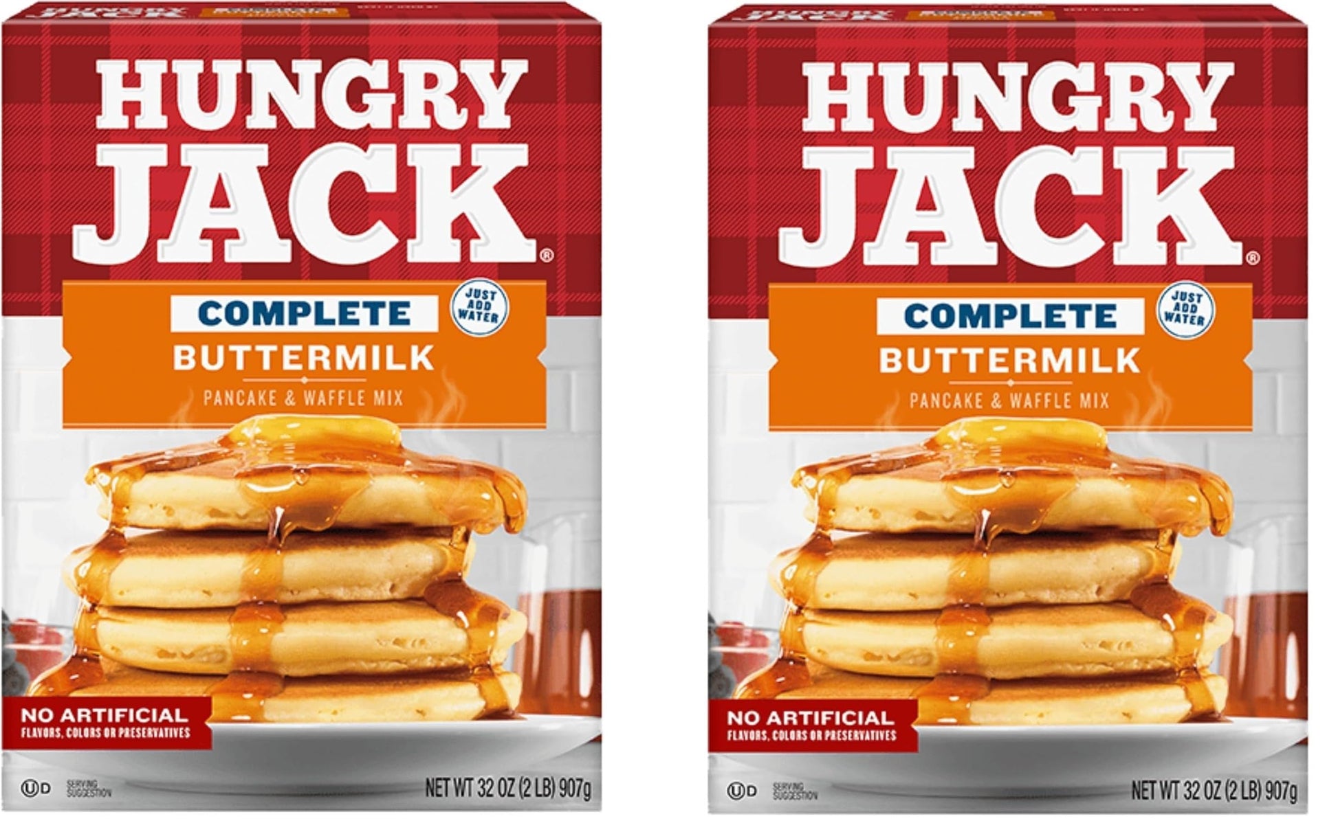Generic.Hungry.Jack - Complete Buttermilk Pancake & Waffle Mix - 32 Oz Box - Pack of 2