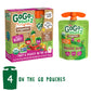 Gogo Squeez Organic Fruit & Veggiez, Apple Mixed Berry Carrot, 3.2 Ounce (4 Pouches), Gluten Free, Vegan Friendly, Unsweetened,