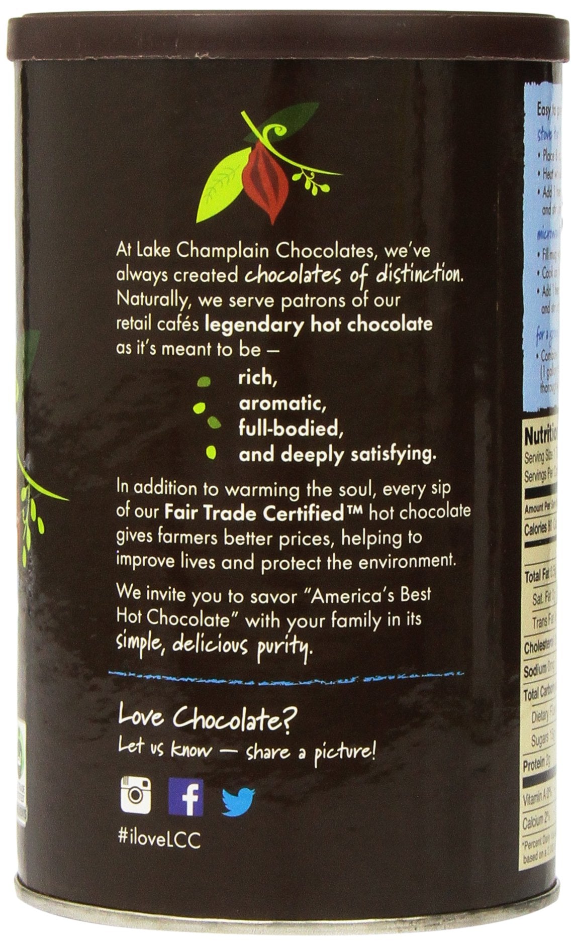 Lake Champlain Chocolates Traditional Hot Chocolate Mix, 16 Oz