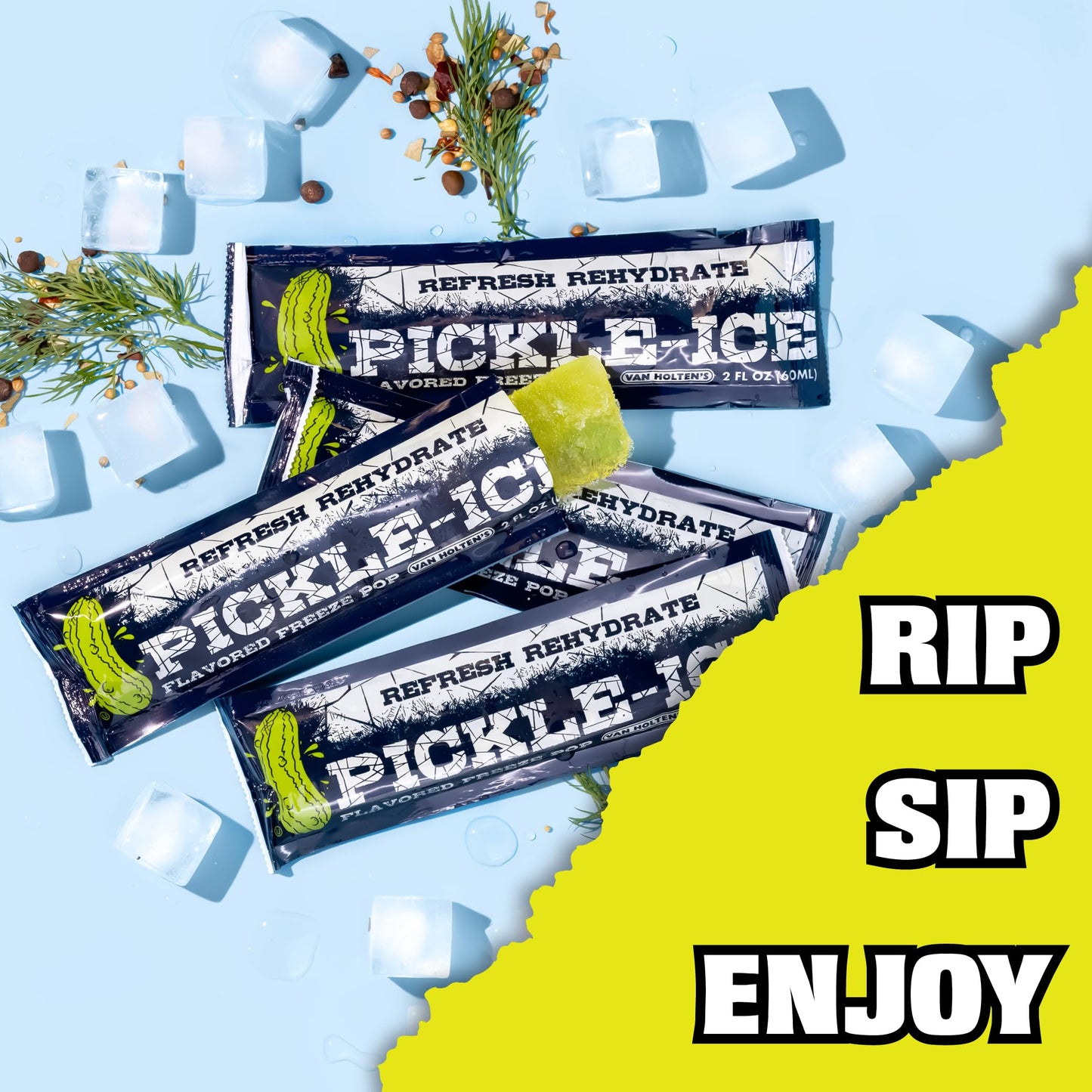 Van Holtens Pickles - Pickle-Ice Freeze Pops - 24 Pack